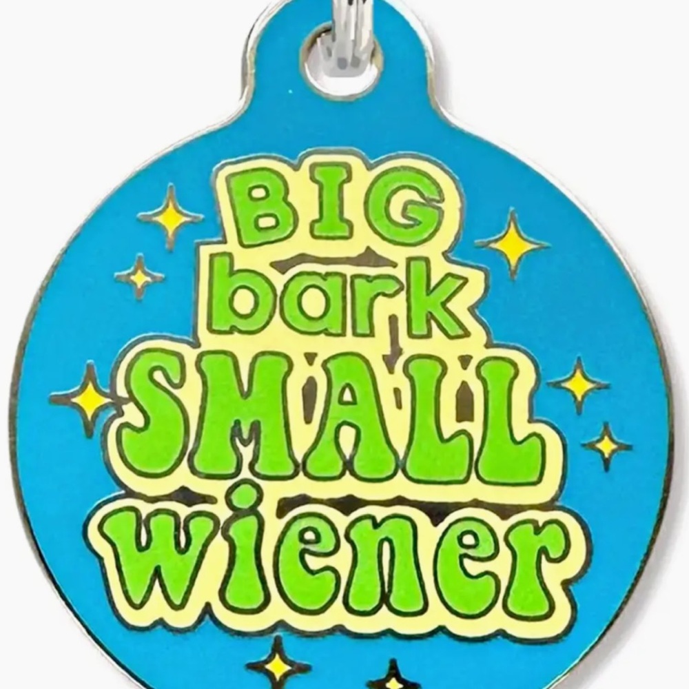 Funny Boy Dog ID Tag Charm